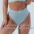 (Coffee+Blue+Grey)3 Pcs Size S Microfiber High-Waisted Thong Underwear with Tummy Control - Slimming Comfort