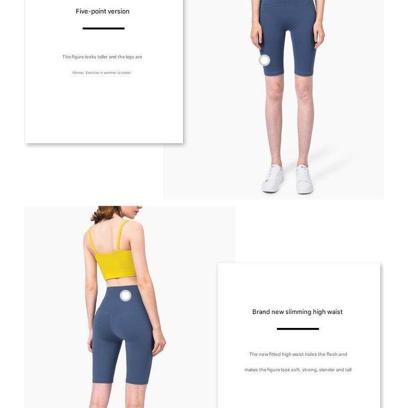 Size XL True Navyl Seamless High-Waisted Yoga Shorts for Women - Tummy Control & Butt Lifting Fitness Shorts