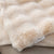 Coffee 100*160cm Plush Toscana Rabbit Hair Throw Blanket - Soft Flannel Fleece for All Seasons, Perfect for Couch & Bed