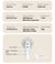 Apricot Portable Multifunctional Clip Fan DQ261 - 1000mAh Battery, 3-Speed, Quiet Cooling for Summer