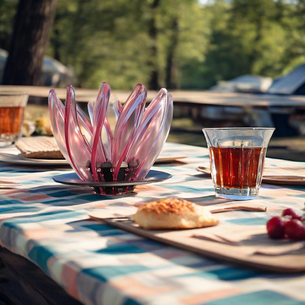 V60 Pour Over Coffee Dripper - Heat Resistant Brew Filter Cone - Blue(White Base)