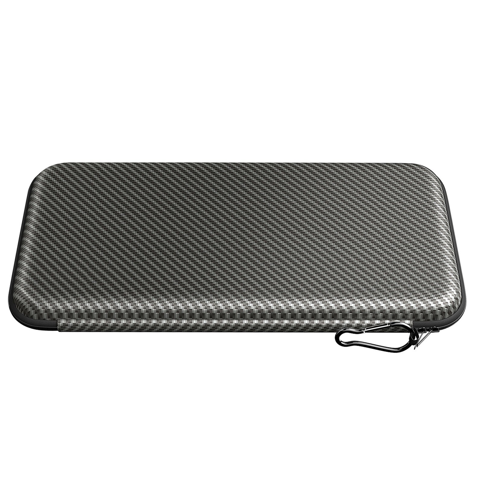 Premium Golf Glove Holder Case - Keeps Gloves Dry & Shaped, Carbon Fiber Look with Hook (Gloves Not Included)