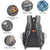 Black Lightweight Water Resistant Tennis Backpack - Multi-Pocket Sports Bag for Rackets, Balls & Gear