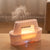 White 300ml Ultrasonic Aroma Diffuser with Cracked Light Design - Cool Mist Humidifier for Home and Office