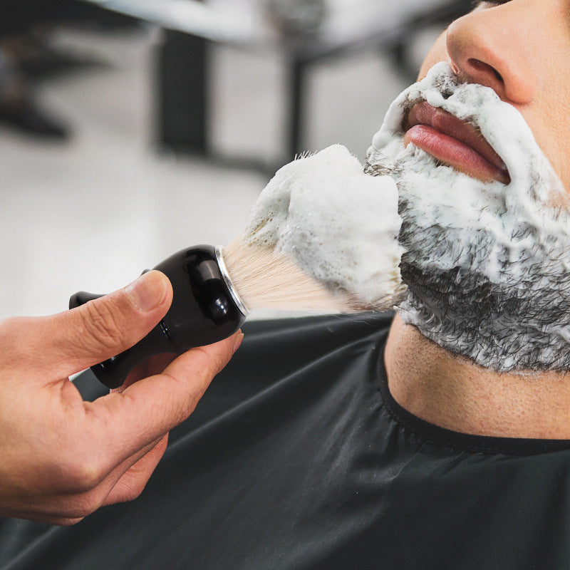 2 PCS Men's Shaving Brush Set with Lathering Bowl and Stand - Professional Beard Grooming Kit for Wet Shaving