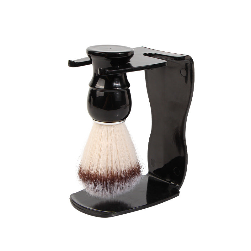 2 PCS Men's Shaving Brush Set with Lathering Bowl and Stand - Professional Beard Grooming Kit for Wet Shaving