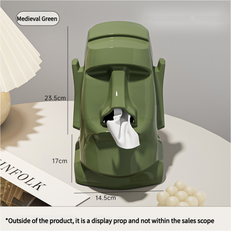 Green Versatile Desktop Headphone Stand &amp; Tissue Box (23.5x17x14.5cm)