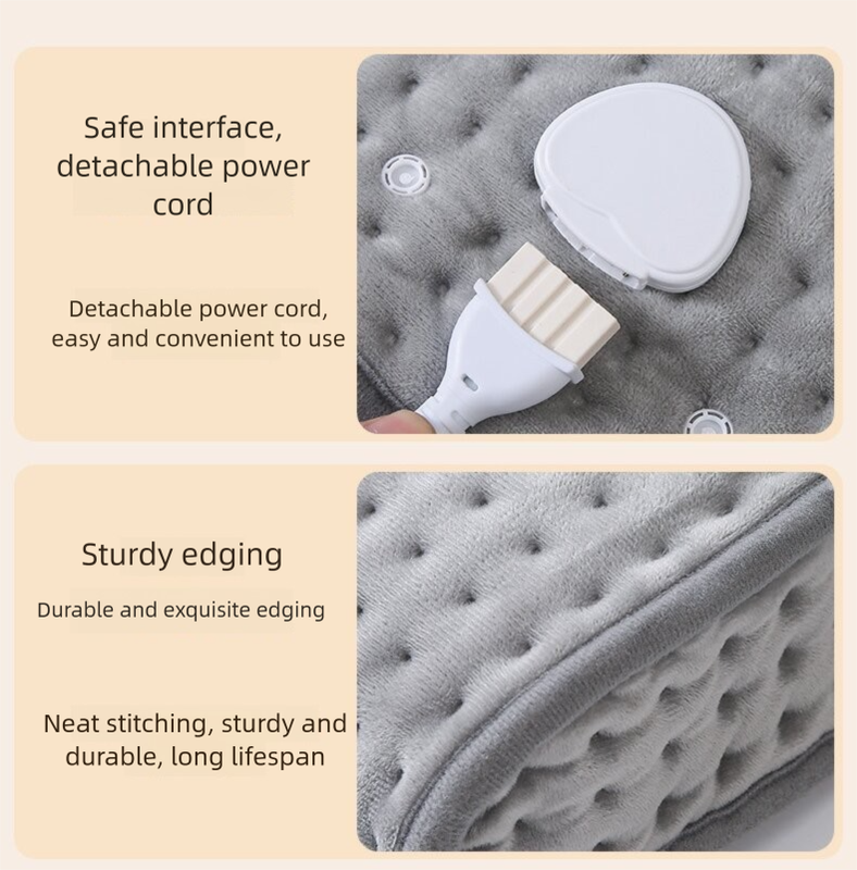 Premium Electric Foot Warmer - Fast Heating Pad with 9 Temperature Levels & 4 Timer Settings, Ultra-Soft Washable Lining for Home & Office