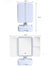 Elegant Tri-Fold Shell LED Vanity Mirror - Smart Makeup Gift with Storage & Illumination