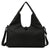 Black Stylish Women’s Travel Bag - Large-Capacity Fitness & Yoga Bag with Separate Shoe Compartment