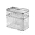 2PCS Stylish Double-Layer Transparent Wave-Textured Tissue Box Holder - Stylish Bathroom Storage