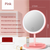 3PCS LED Makeup Mirror with Lights - Portable Tabletop Vanity Mirror, INS Style, Pink