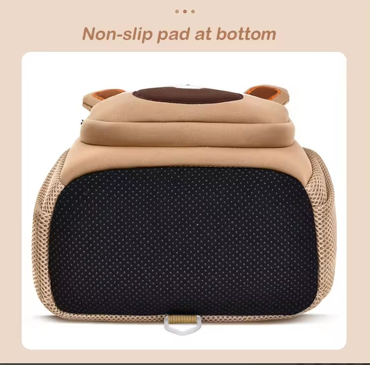 Yellow Tiger Cute Animal  Kids Backpack - Lightweight Toddler School Bag - Soft 3D Cartoon Daypack for Kindergarten & Childcare- Boys Girls Ages 1-3