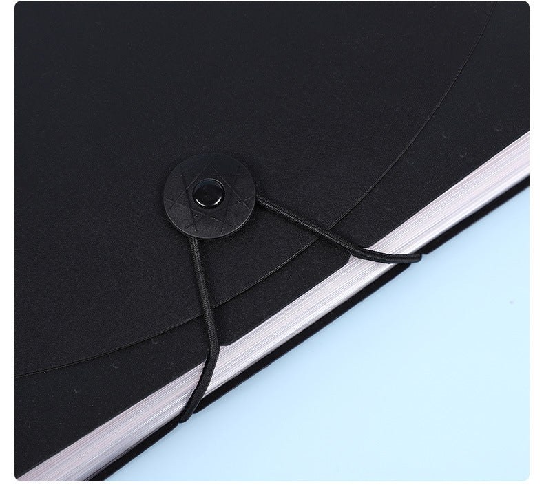 2 PCS A4 Expanding File Folder with Rainbow Interior - 25 Pockets Portable Document Organizer, Accordion Style Business and School File Bag with Elastic Cord Closure