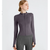 M Purple High-Stretch Slim Fit Yoga Jacket - Full Zip Workout Sports Jacket for Women