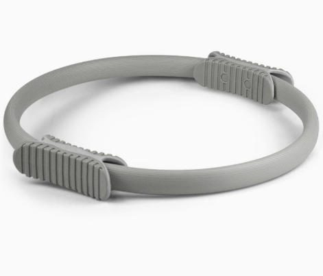 2 PCS Grey 38cm Pilates Ring Circle with Comfort Foam Handles for Core &amp; Muscle Toning