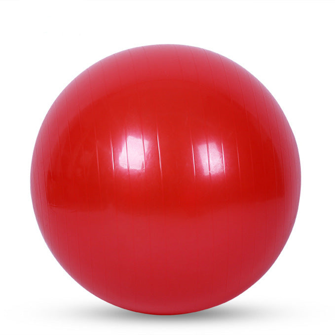 Red 65cm Anti-Burst Yoga Exercise Ball for Pilates &amp; Core Strength