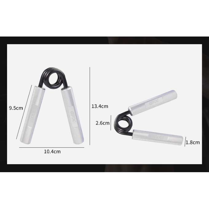 Blue 100lb Hand Grip Strengthener (2-Piece Set) with Non-Slip Aluminum Handles