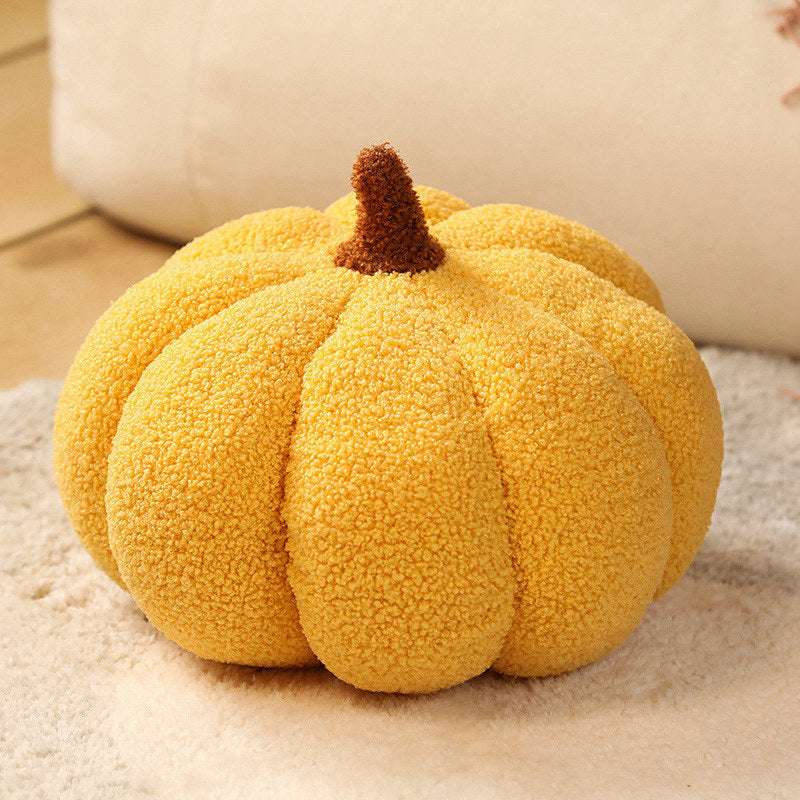 Yellow 2-PCS 30cm Creative Plush Pumpkin Pillow for Sofa, Window Seat &amp; Living Room Decoration