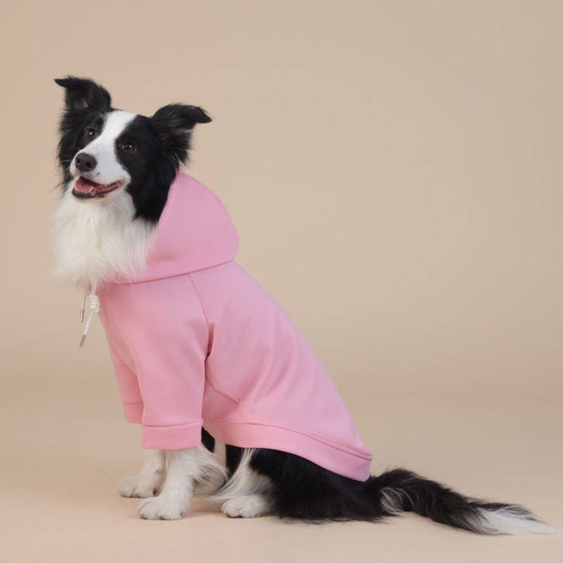 2XL Pink Cute Dog Hoodie with Adjustable Drawstring - Available in Various Sizes