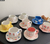 Colorful Polka Dots 300ML Underglaze Hand-Pinched Cup and Saucer Set - Ceramic Coffee Mug Milk Cup Breakfast Set