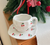 Red Cherry 300ML Underglaze Hand-Pinched Cup and Saucer Set - Ceramic Coffee Mug Milk Cup Breakfast Set