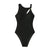 S Black Conservative One-Piece Swimsuit Women Solid Color Slim Fit Bikini Swimwear