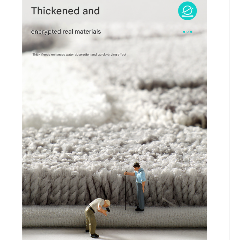 Peaceful Beach Bath Mat - Super Absorbent, Non-Slip Bathroom Floor Mat - 40x60cm