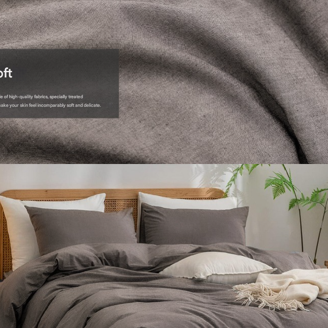 Blue Style 1.8m (Duvet Cover 180*220cm) Luxurious Soft Brushed Microfiber 4-Piece Bedding Set - Pure Color Double Bed Duvet Cover with Fitted Sheet