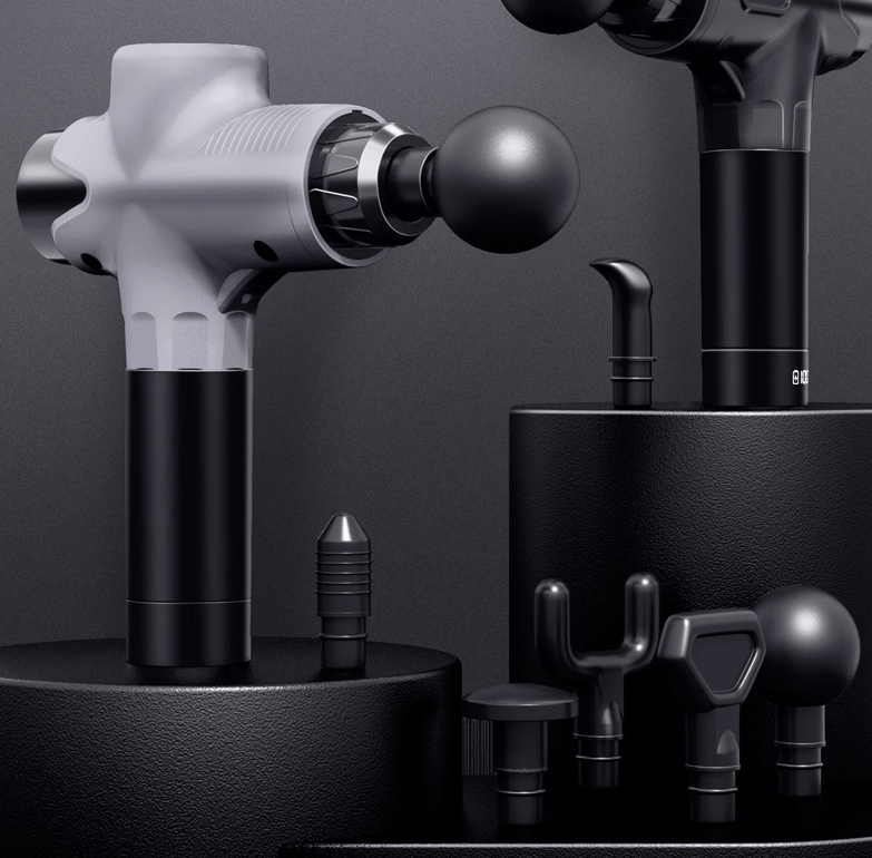 Pink Portable Mini Massage Gun for Deep Tissue - Adjustable Impact Neck Massager with Rechargeable Battery