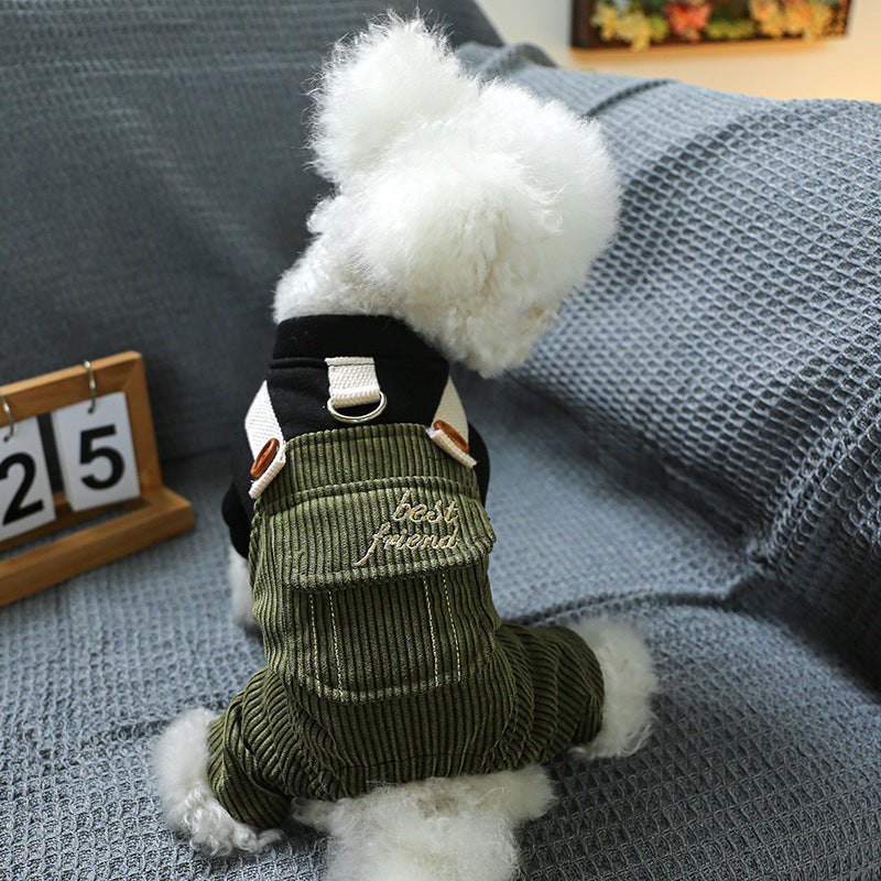 L Best Friend Cute Four-Legged Dog Clothes - Spring/Summer Pet Outfit, Soft &amp; Breathable