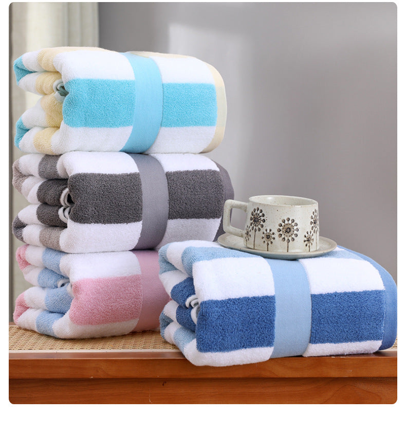 Pink Ultra-Absorbent Long-Fiber Cotton Large Bath Towel- Perfect for Home, Hotel, and Beauty Salons 140cm*70cm