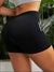 2 pcs High waist blue yoga shorts for running, fitness and sports | Tummy control, butt lift, sweat wicking, size L