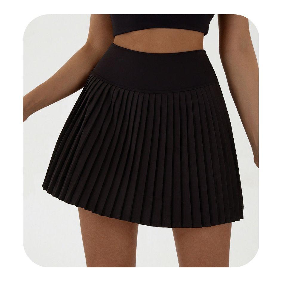 High waist Blue and White pleated skirt | built-in shorts to prevent exposure - suitable for yoga, badminton and golf  Size XL