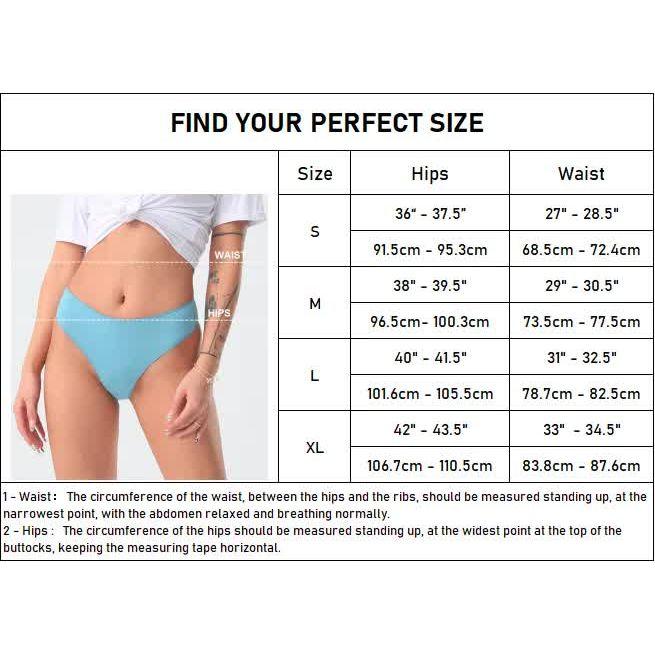 3 pcs Women's Low Waist Cotton Sexy Thong Underwear size S