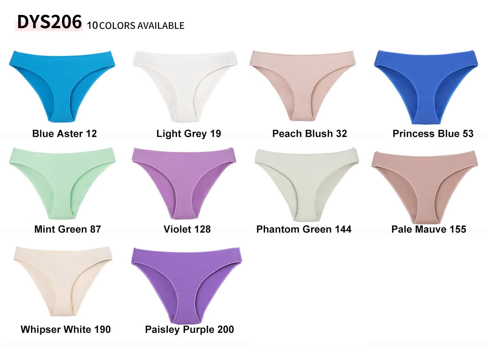 4 pcs Violet High-Waisted Cotton Bikini Briefs for Women, Slim Fit & Comfortable M Size