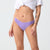 4 pcs Violet High-Waisted Cotton Bikini Briefs for Women, Slim Fit & Comfortable M Size