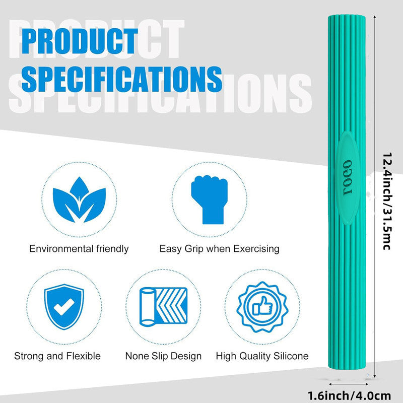 Multifunctional Resistance Bar Set | Yoga Fitness Toning Tool, Muscle Relaxation, Grip Strength Improvement | 4-Piece Set with Stretching and Recovery Features （5LB、10LB、15LB、25LB）