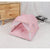 Pink Floral Portable Folding Pet Tent - Summer Cat & Dog Shelter with Mesh Window, Lightweight and Breathable, Ideal for Travel & Home Use 40x40x35CM