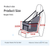 Red Portable Pet Car Seat for Dogs and Cats - Adjustable Car Seat Cover, Pet Travel Car Carrier with Safety Belt