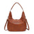 Brown Faux Leather Hobo Bag - Large Shoulder Tote w/Coin Purse