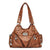 Brown Vintage Soft Leather Biker Bag - Shoulder Crossbody Handbag