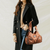 Brown Vintage Soft Leather Biker Bag - Shoulder Crossbody Handbag