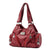 Red Vintage Soft Leather Biker Bag - Shoulder Crossbody Handbag