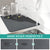 Dark Gray Kitchen Drying Mat - Super Absorbent Dish & Cup Drainer Pad 50x60cm