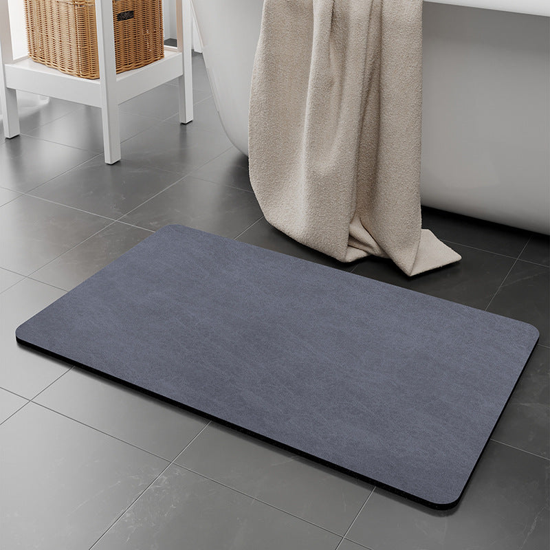 Blue Quick-Dry Absorbent Non-Slip Bath Rug for Bathroom, Kitchen &amp; Entryway 45x70cm