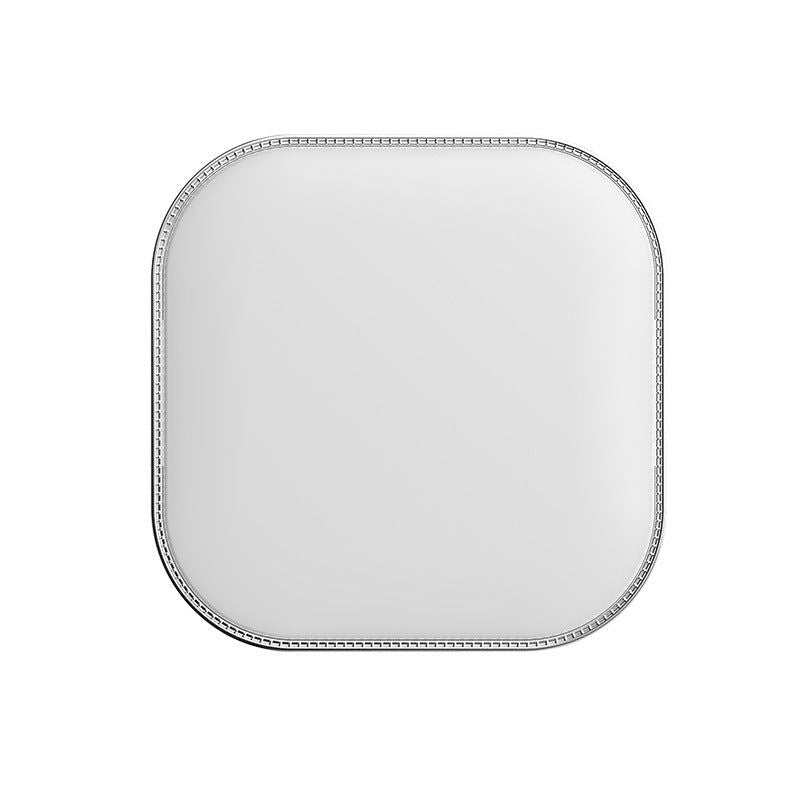White LED Makeup Mirror with Light - Portable Folding USB Rechargeable Compact Mirror with 3 Color Lighting