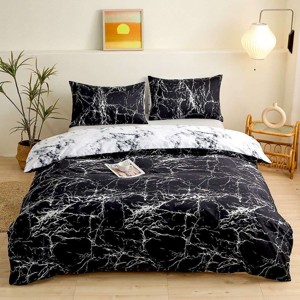 Smudge pattern Duvet Cover - 3 Piece Bedding Set (with Corner Ties)Quilt cover 200cm x 230cm, pillowcase 51 x 92cm