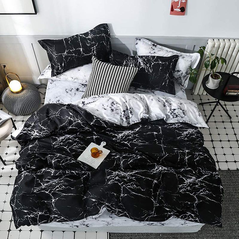 Smudge pattern Duvet Cover - 3 Piece Bedding Set (with Corner Ties)Quilt cover 200cm x 230cm, pillowcase 51 x 92cm