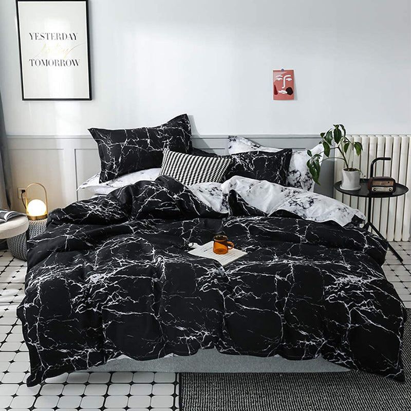 Smudge pattern Duvet Cover - 3 Piece Bedding Set (with Corner Ties)Quilt cover 230cm x 265cm, pillowcase 51 x 92cm